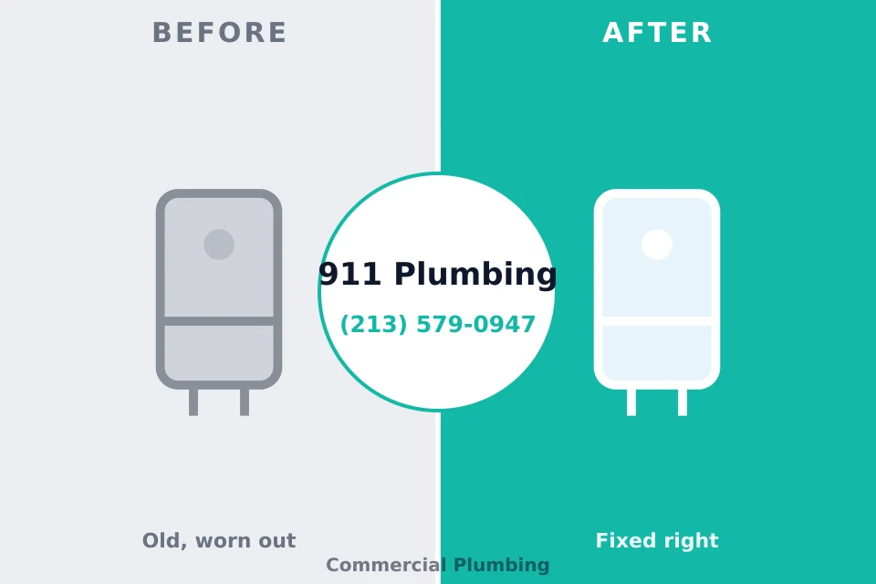 Before and after: plumbing repair New Cumberland, PA